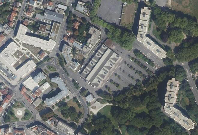Vue aérienne Marché de Sevran, Sevran
