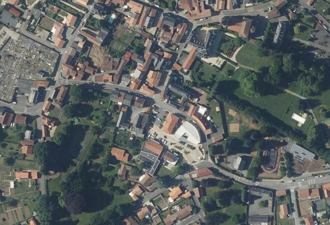 Vue aérienne Marché de Sèvremont, Sèvremont