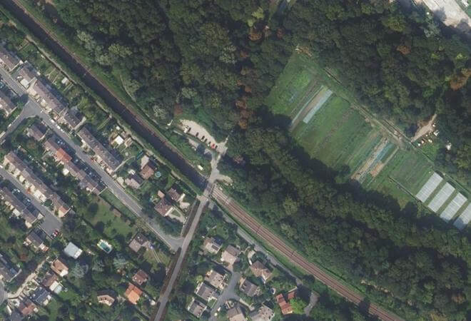 Vue aérienne Marché de Sillery, Épinay-sur-Orge