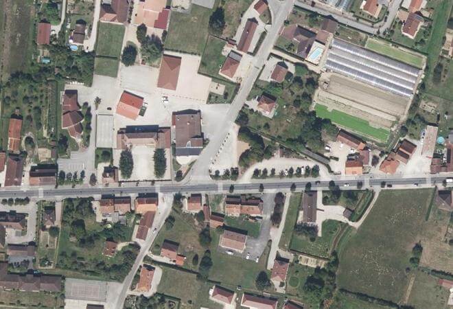 Vue aérienne Marché de Sornay, Sornay