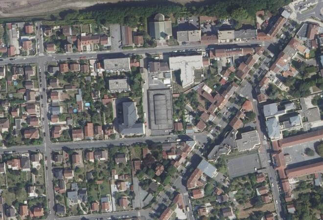 Vue aérienne Marché de Vaires-sur-Marne, Vaires-sur-Marne
