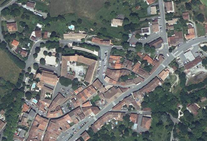 Vue aérienne Marché de Verfeil, Verfeil