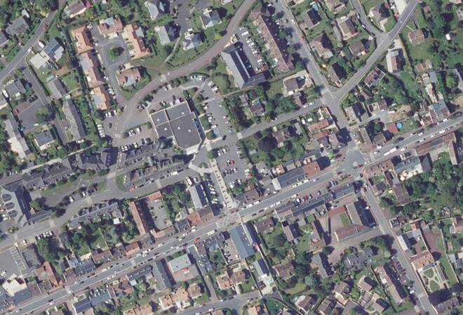Vue aérienne Marché de Verson, Verson