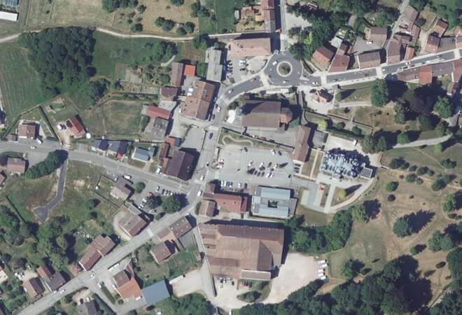 Vue aérienne Marché de Xertigny, Xertigny