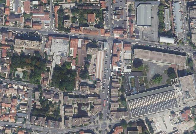 Vue aérienne Marché des Champious, Argenteuil