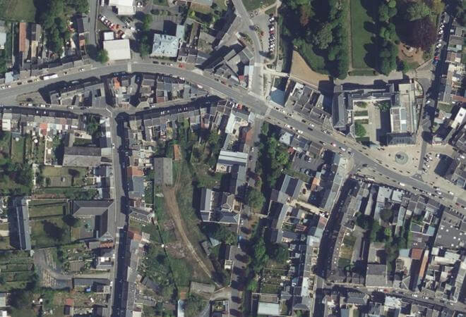 Vue aérienne Marché des Digues, Le Cateau-Cambrésis