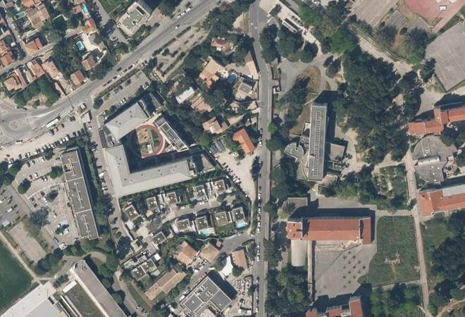 Vue aérienne Marché des Emmaus, Marseille