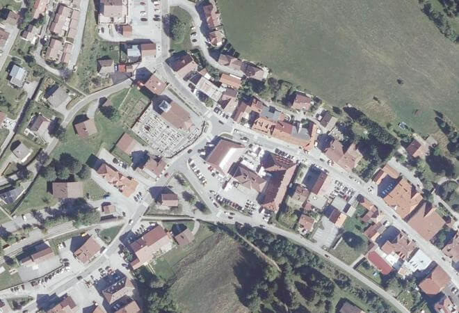 Vue aérienne Marché des Hôpitaux-Neufs, Les Hôpitaux-Neufs