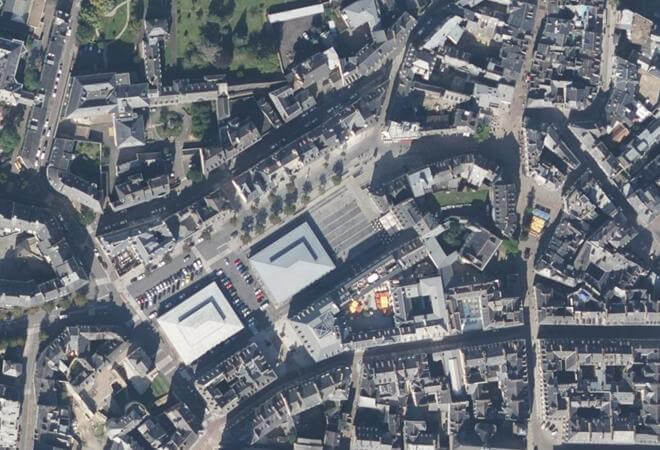 Vue aérienne Marché des Lices, Rennes