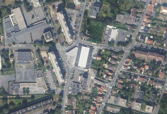 Vue aérienne Marché des Mortefontaines, Deuil-la-Barre