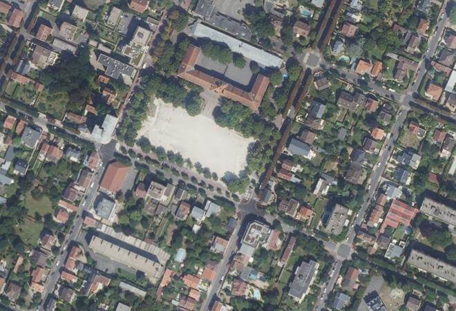 Vue aérienne Marché des Mûriers, Saint-Maur-des-Fossés