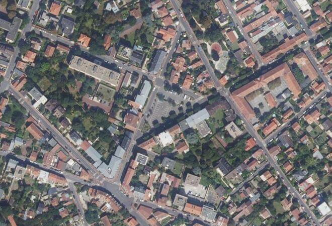 Vue aérienne Marché Diderot, Saint-Maur-des-Fossés