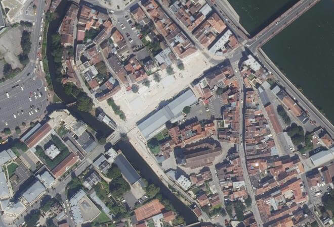 Vue aérienne Marché du Centre, Corbeil-Essonnes