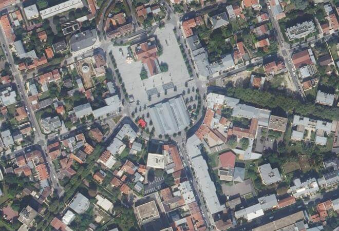 Vue aérienne Marché du Centre, La Garenne-Colombes