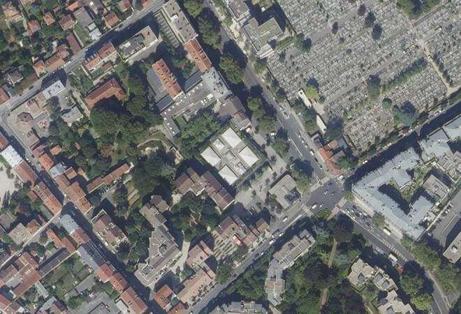 Vue aérienne Marché du Centre, Maisons-Alfort