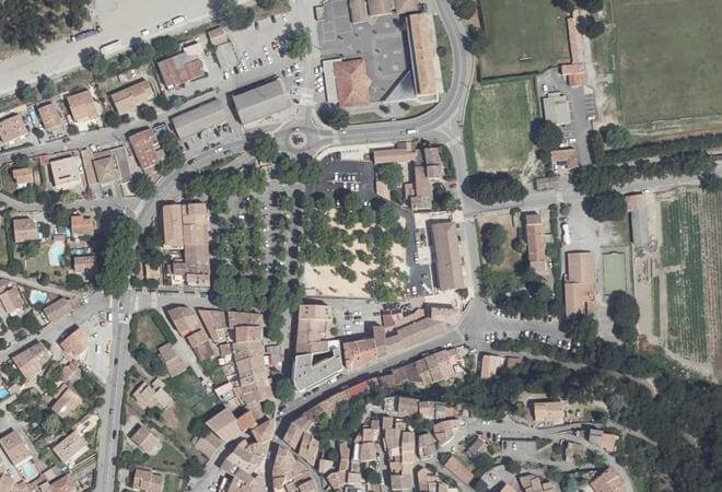 Vue aérienne Marche du dimanche matin, Vinon-sur-Verdon
