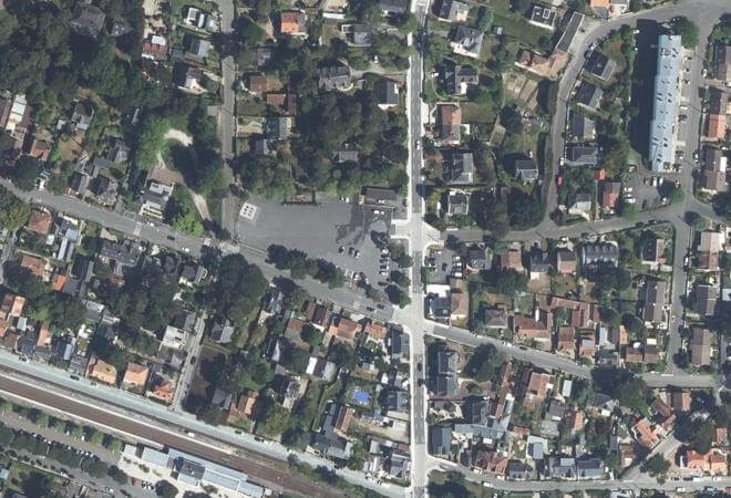 Vue aérienne Marché du Guézy, La Baule-Escoublac