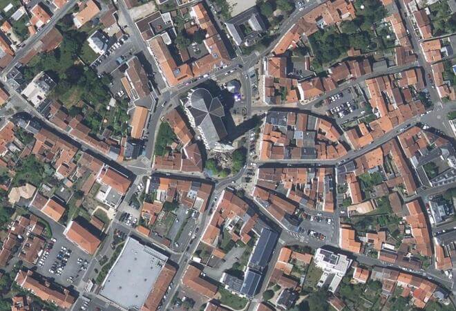 Vue aérienne Marché du Loroux-Bottereau, Le Loroux-Bottereau