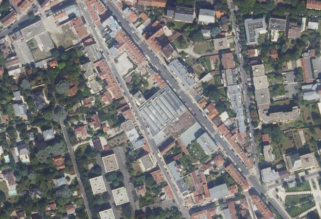Vue aérienne Marché du Perreux-sur-Marne, Le Perreux-sur-Marne