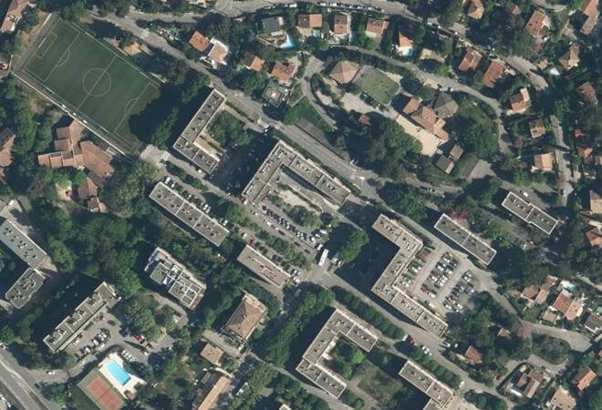 Vue aérienne Marché du Val Saint-André, Aix-en-Provence