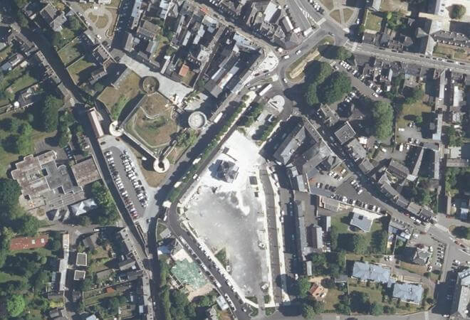 Vue aérienne Marché du Vally, Guingamp