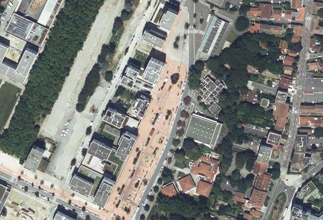 Vue aérienne Marché Empalot, Toulouse