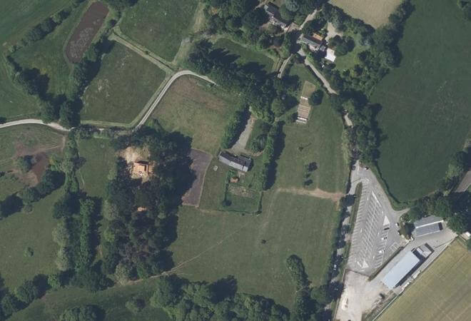 Vue aérienne Marché fermier de Gagné, Orvault