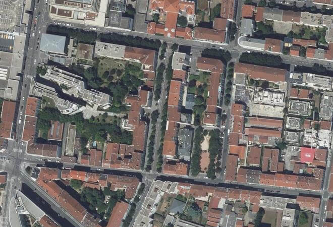 Vue aérienne Marché Gabillot, Lyon