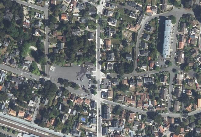 Vue aérienne Marché Guézy, La Baule-Escoublac