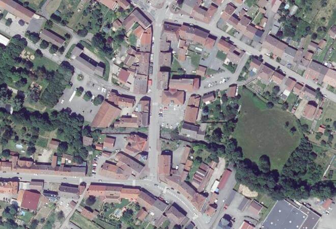 Vue aérienne Marché Hebdomadaire de Fraize, Fraize