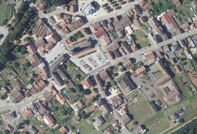 Vue aérienne Marché Hebdomadaire du Val D’Ajol, Le Val-d'Ajol