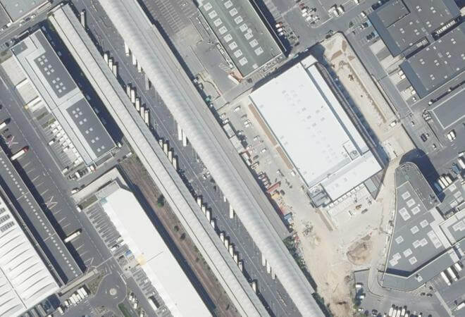 Vue aérienne Marché international de Rungis, Rungis