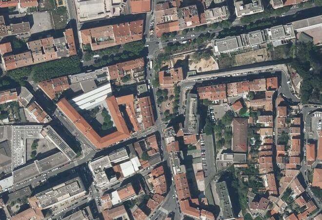Vue aérienne Marché Joseph Etienne, Marseille