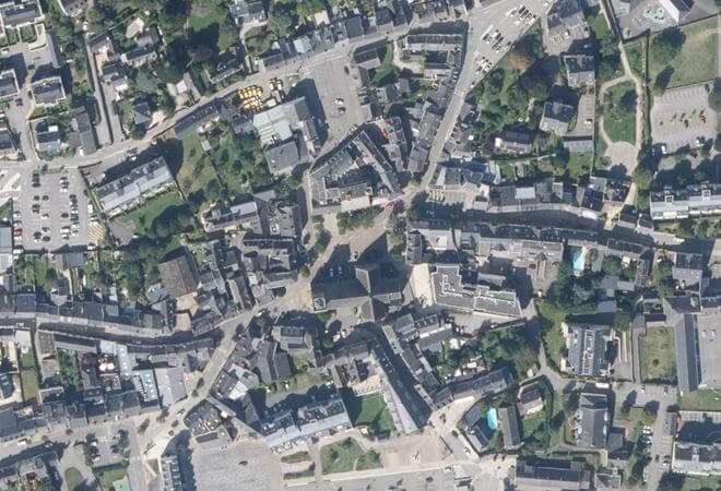 Vue aérienne Marché journalier, Sarzeau
