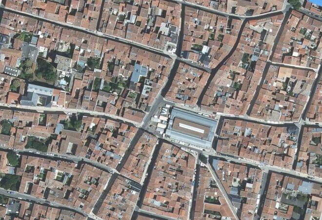 Vue aérienne Marché, La Rochelle