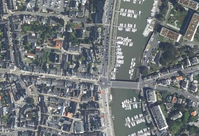 Vue aérienne Marché, Le Pouliguen