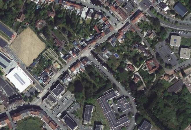 Vue aérienne Marché, Marcq-en-Barœul