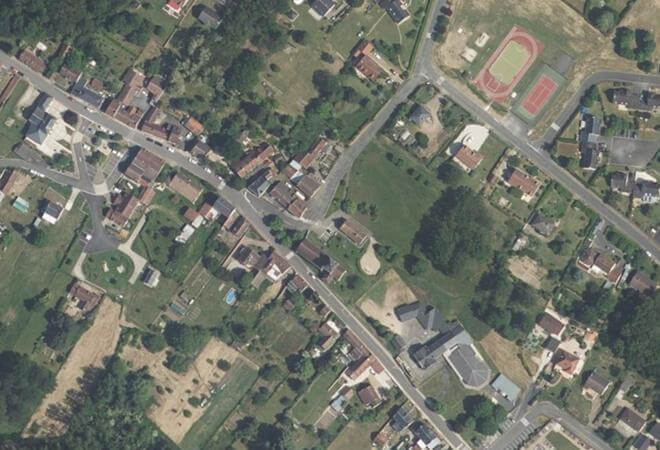 Vue aérienne Marché Nevoy, Nevoy