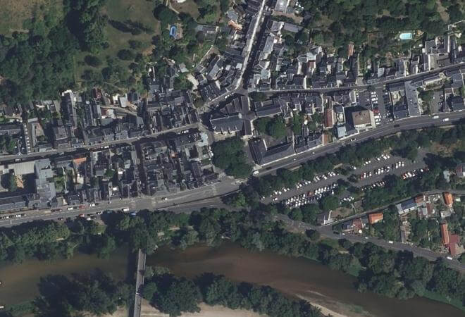 Vue aérienne Marché Paul Bert, Tours