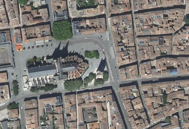 Vue aérienne Marché Pey Berland, Bordeaux