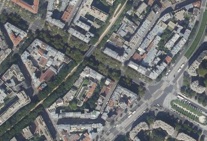 Vue aérienne Marché Porte-Dorée, Paris