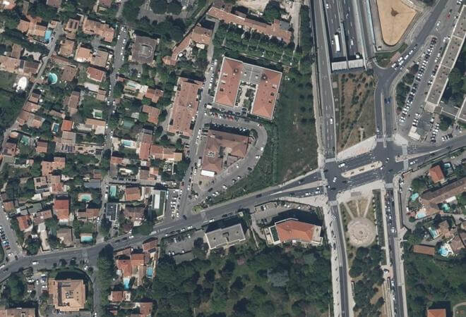 Vue aérienne Marché Provençal, Marseille