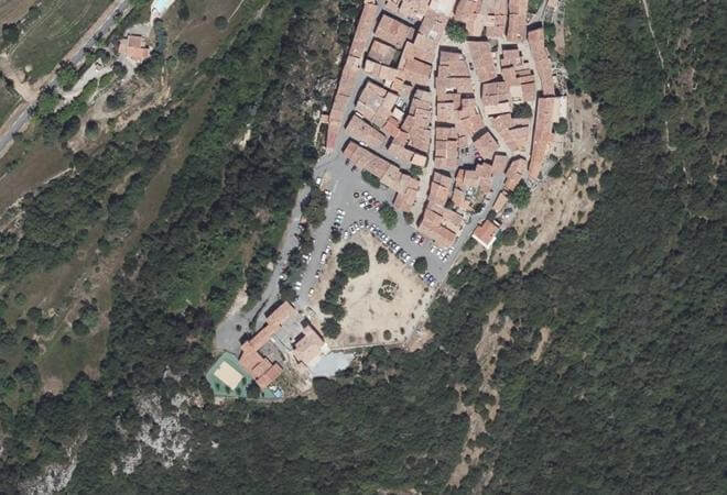 Vue aérienne Marché Provençal, Mons