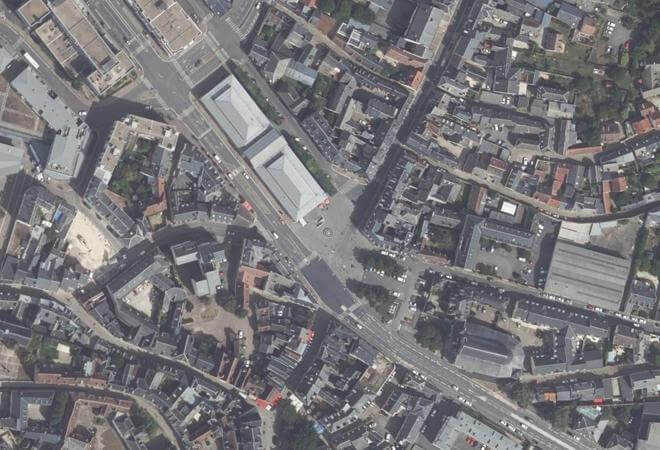 Vue aérienne Marché Saint-Bonnet, Bourges