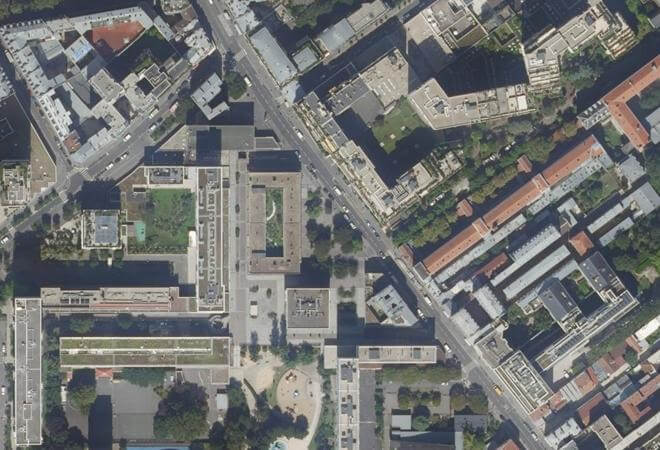Vue aérienne Marché Saint-Éloi, Paris