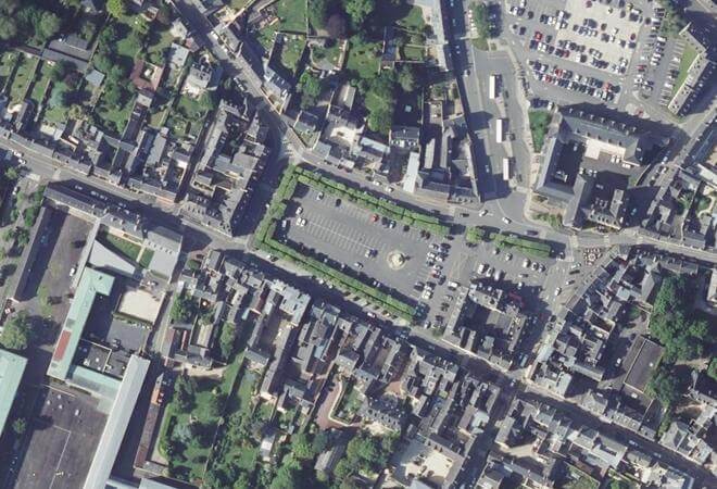 Vue aérienne Marché Saint-Patrice, Bayeux