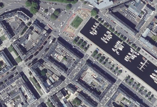 Vue aérienne Marché Saint-Pierre, Caen