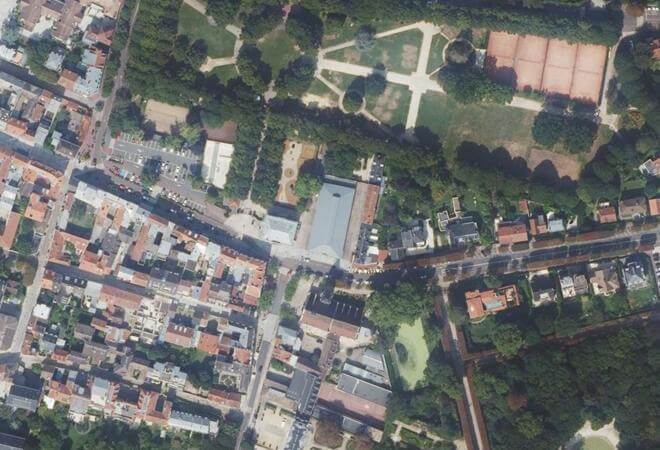 Vue aérienne Marché Traditionnel, Sceaux