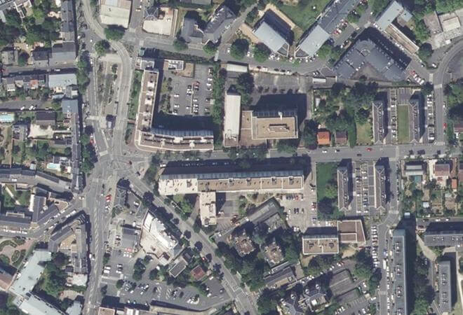 Vue aérienne Marché Turbat, Orléans