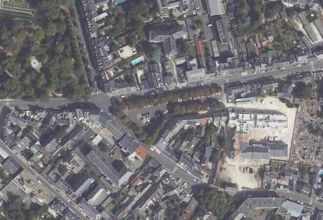 Vue aérienne Marronniers, Bourges
